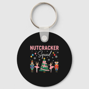 Christmas Nutcracker Squad Ballet Dance Women Kids Key Ring