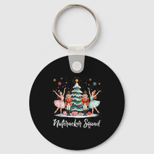 Christmas Nutcracker Squad Ballet Dance Women Kids Key Ring