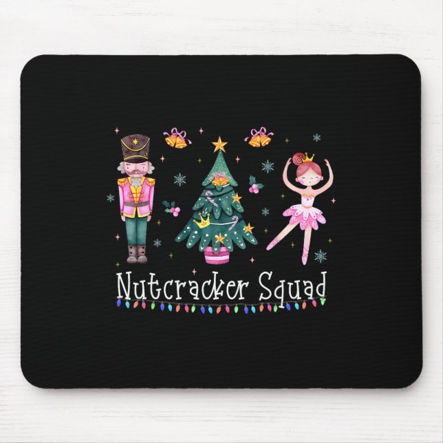 Christmas Nutcracker Squad Ballet Dance Women Kids Mouse Pad (Front)