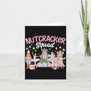 Christmas Nutcracker Squad Ballet Family Matching  Card