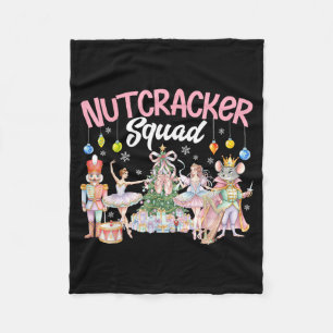 Christmas Nutcracker Squad Ballet Family Matching Fleece Blanket