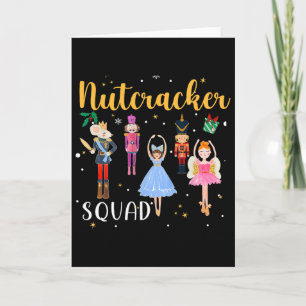 Christmas Nutcracker Squad Byllet Dance Women Kid Card