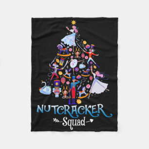 Christmas Nutcracker Squad Byllet Dance Women Kids Fleece Blanket