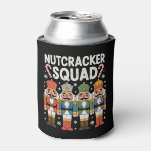 Christmas Nutcracker Squad Xmas Matching Family Can Cooler