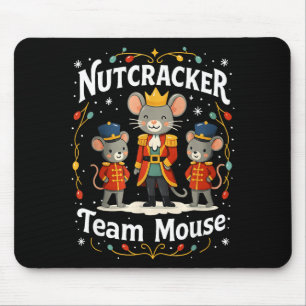 Christmas Nutcracker Team Mouse Funny Soldier Xmas Mouse Pad
