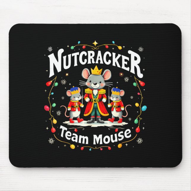 Christmas Nutcracker Team Mouse Funny Soldier Xmas Pad (Front)