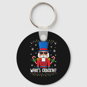 Christmas Nutcracker Whats Crackin Funny Xmas Men  Key Ring