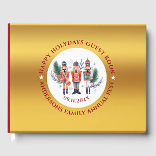 Christmas nutcrackers composition guest book