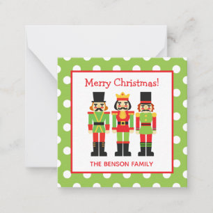 Christmas Nutcrackers Gift Enclosure Cards