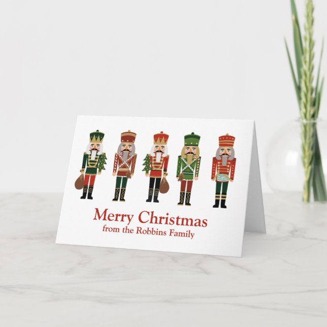 Christmas Nutcrackers Holiday Card (Front)