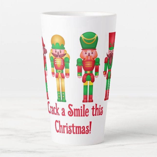 Christmas Nutcrackers  Latte Mug (Front)