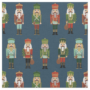 Christmas Nutcrackers navy Fabric