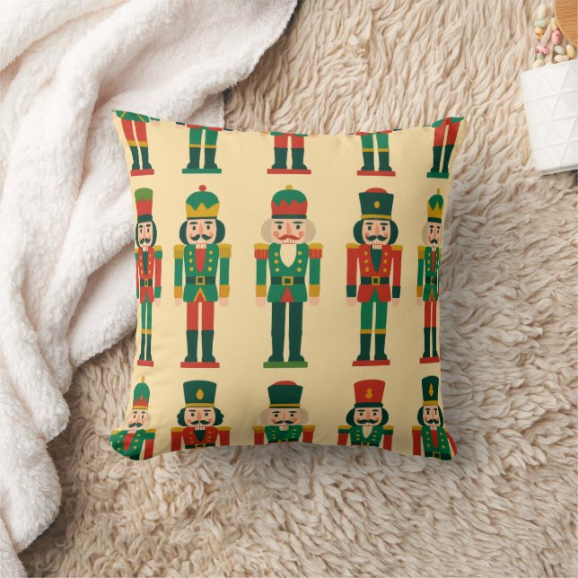 Christmas Nutcrackers on Light Cushion (Blanket)