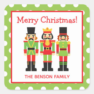 Christmas Nutcrackers Personalized Gift Stickers