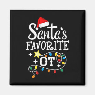 Christmas Occupational Therapist Therapy Santa's F Magnet
