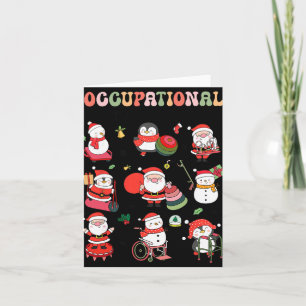 Christmas Occupational Therapy Ot Therast Ot Istan Card