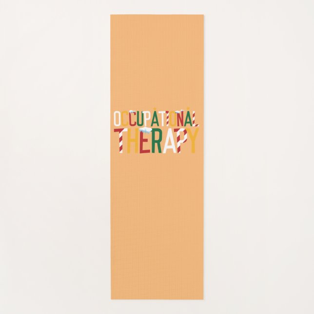 Christmas Occupational Therapy Yoga Mat (Front)