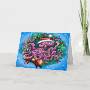 Christmas Octopus Card