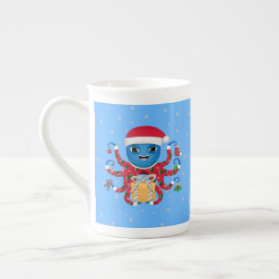 Christmas Octopus China Mug