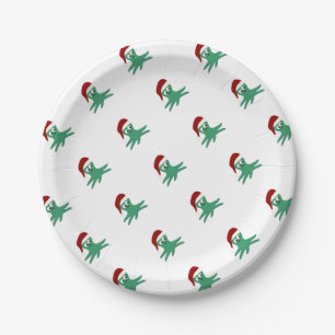Christmas Octopus Paper Plate