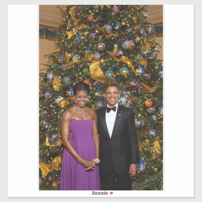 Christmas of President Barack Obama and Michelle (Sheet)