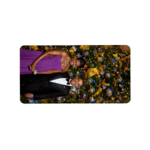 Christmas of President Barack Obama and Michelle Label