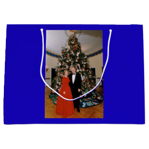 Christmas of US President Bill Clinton & Hillary  Large Gift Bag