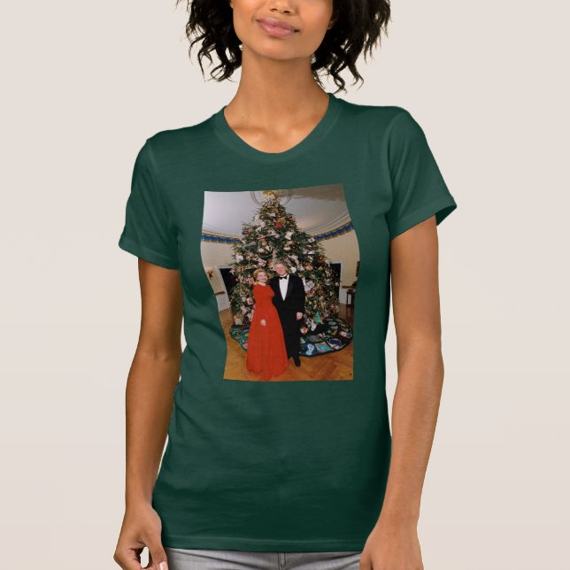 Christmas of US President Bill Clinton & Hillary  T-Shirt (Front)