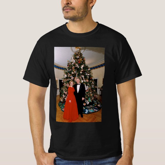Christmas of US President Bill Clinton & Hillary  T-Shirt (Front)