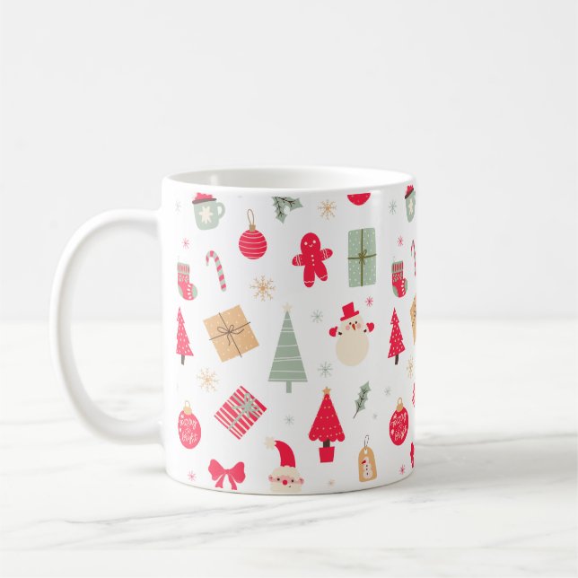 Christmas Oh What Fun First Birthday  Coffee Mug (Left)