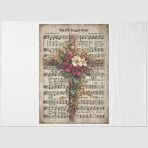 Christmas Old Rugged Cross Tissue Paper