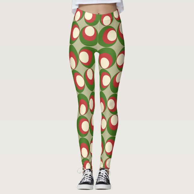 Christmas Olives  Leggings (Front)