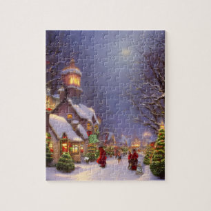 Christmas on a Snowy Night  Jigsaw Puzzle