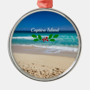 Christmas on Captiva Island, Florida Metal Ornamen Tree Decoration