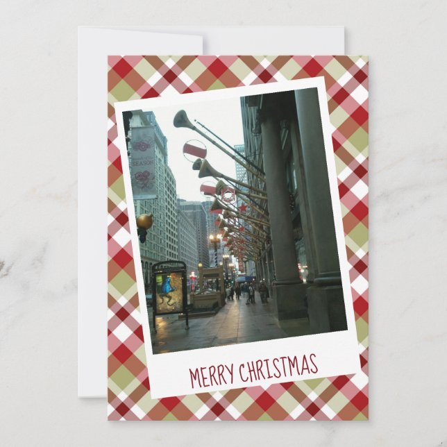 Christmas On State St., Chicago Flat Holiday Card (Front)