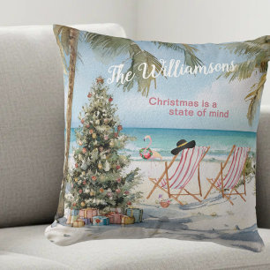 Christmas on the Beach is Still Christmas Cushion