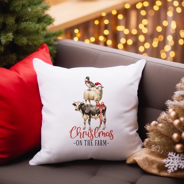 Christmas on the Farm Barnyard Animal Cushion (Creator Uploaded)