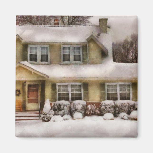 Christmas - One cold winter's morning Magnet (Front)