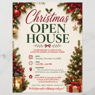 Christmas Open House Flyer