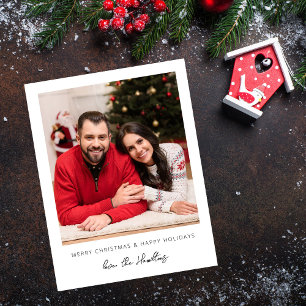 Christmas or Holiday Instant Photo - w Plaid