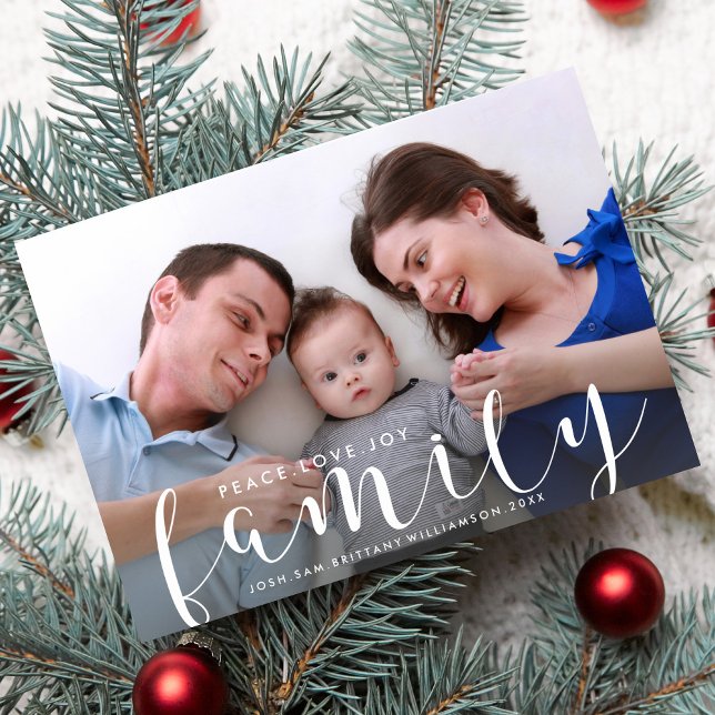 Christmas or New Years Happy Holiday Family Photo Card (Creator Uploaded)