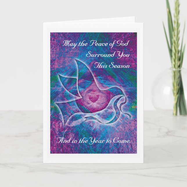 Christmas or Solstice Card - "Christmas Dove" (Front)