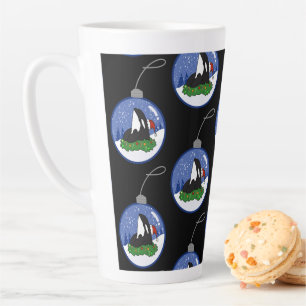 Christmas Orca Killer Whale  Latte Mug