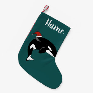 Christmas Orca Killer Whale Small Christmas Stocking