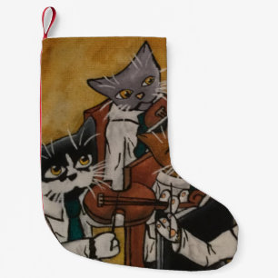 Christmas Orchestral Music Cats Small Christmas Stocking