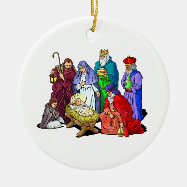 christmas_Ornament1 Ceramic Tree Decoration (Front)