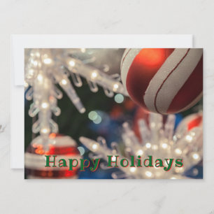 Christmas Ornament and Light Holiday Card