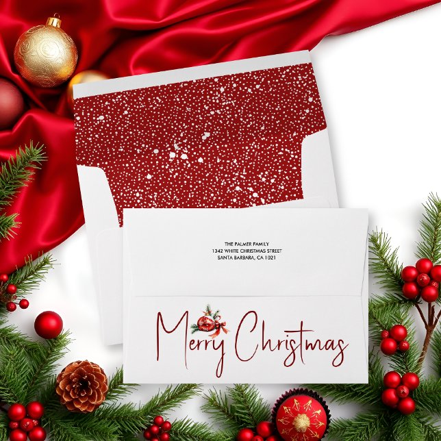 Christmas ornament and Merry Christmas holiday Envelope (Creator Uploaded)
