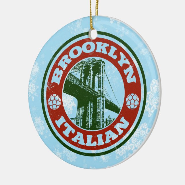 Christmas Ornament Brooklyn Italian American (Left)