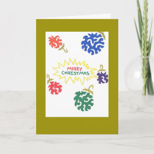 christmas ornament card